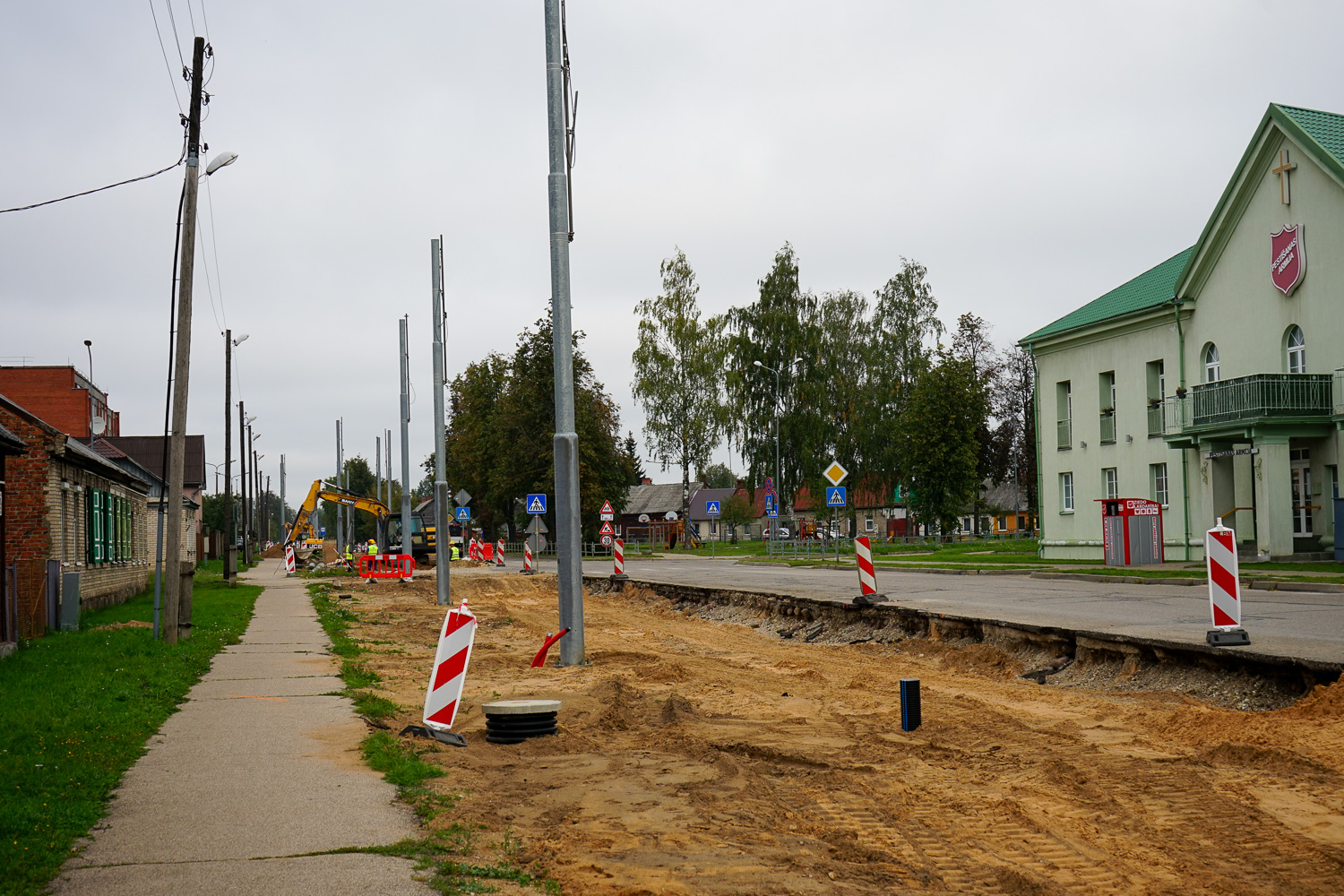 Даугавпилс — Реконструкция трамвайной линии до хлебокомбината