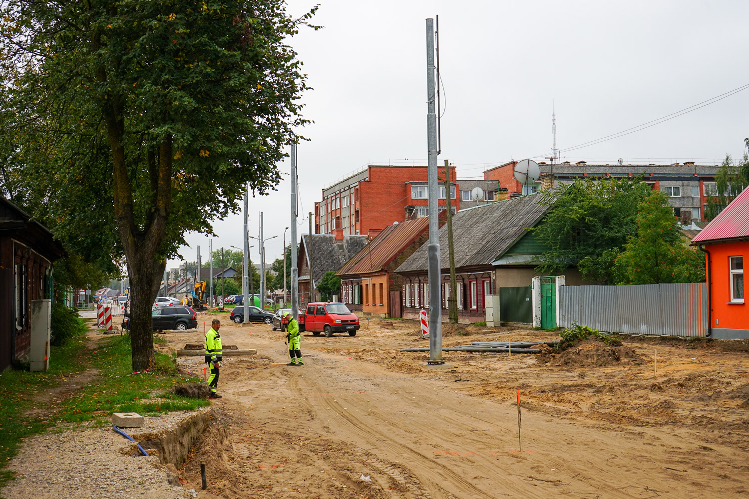 Dünaburg — Reconstruction of tram line to the Bread Factory