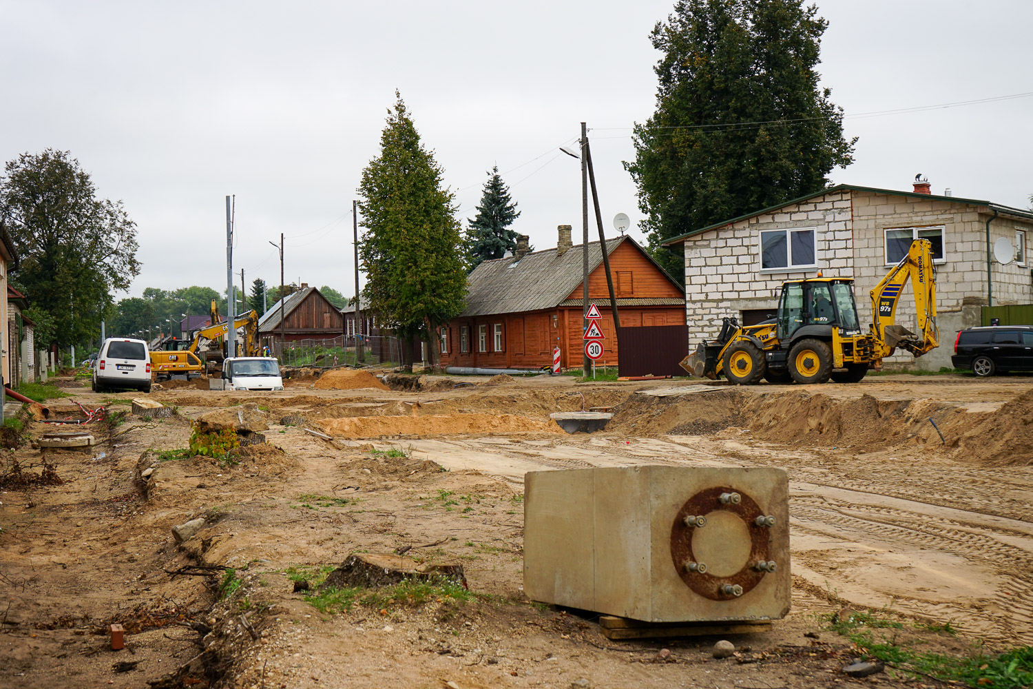 Dünaburg — Reconstruction of tram line to the Bread Factory
