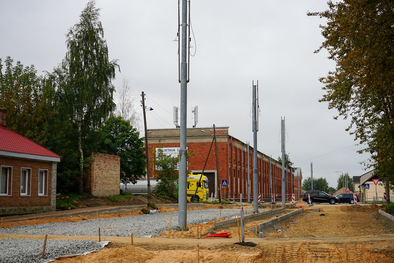 Väinalinn — Reconstruction of tram line to the Bread Factory