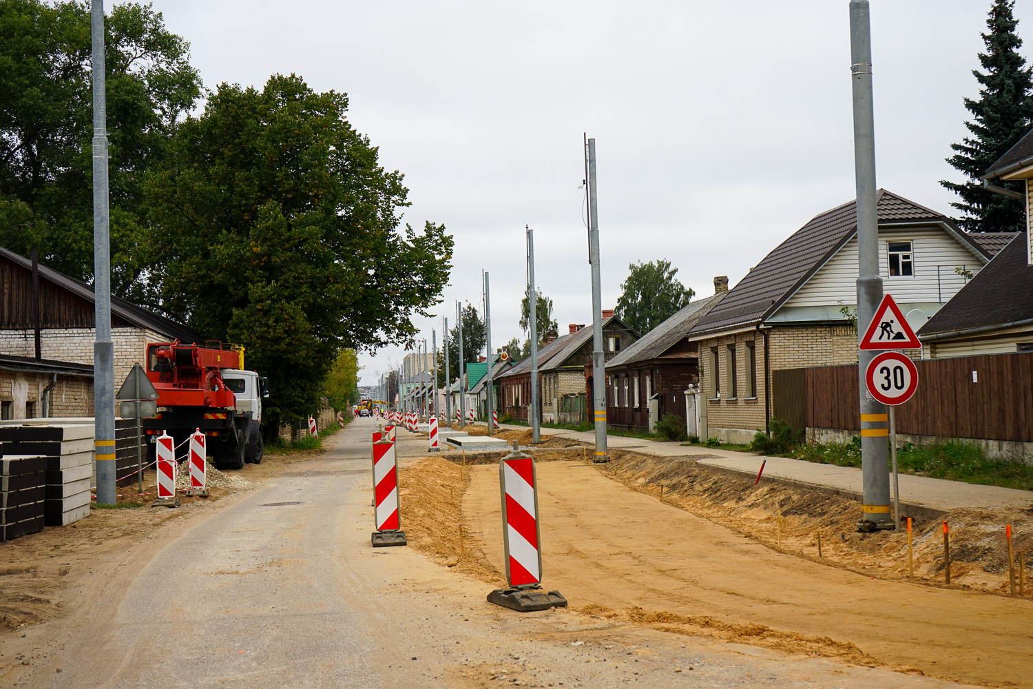Dyneburg — Reconstruction of tram line to the Bread Factory