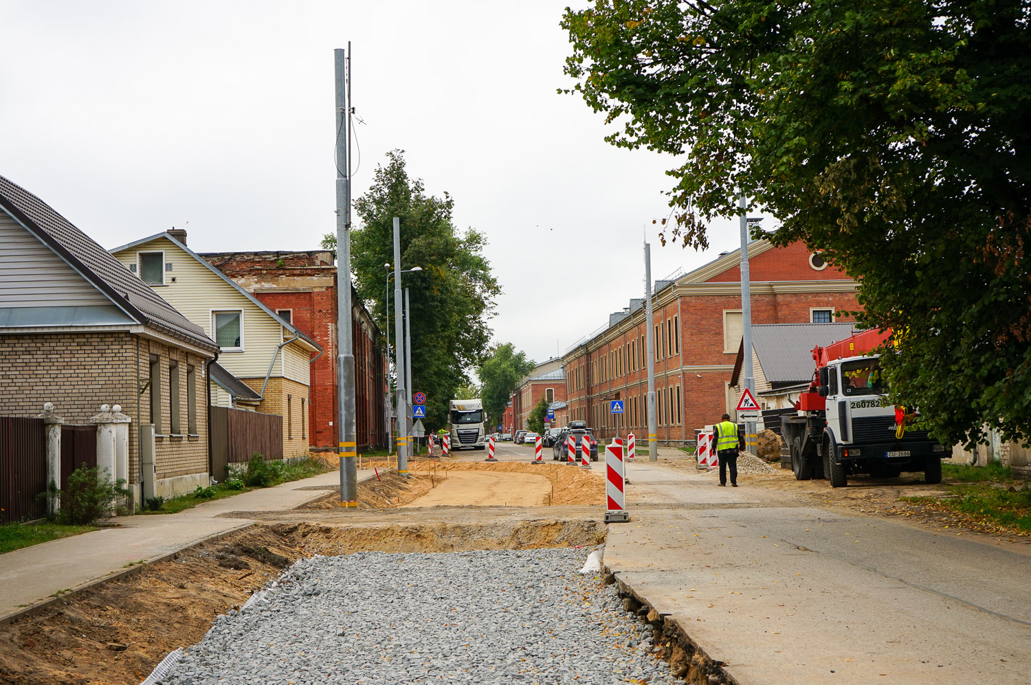 陶格夫匹爾斯 — Reconstruction of tram line to the Bread Factory
