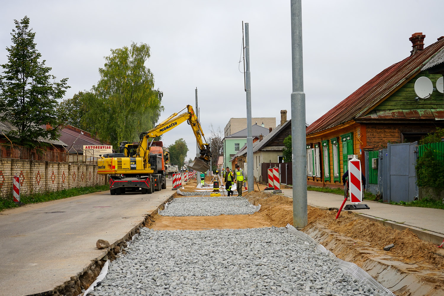 Даугавпилс — Реконструкция трамвайной линии до хлебокомбината