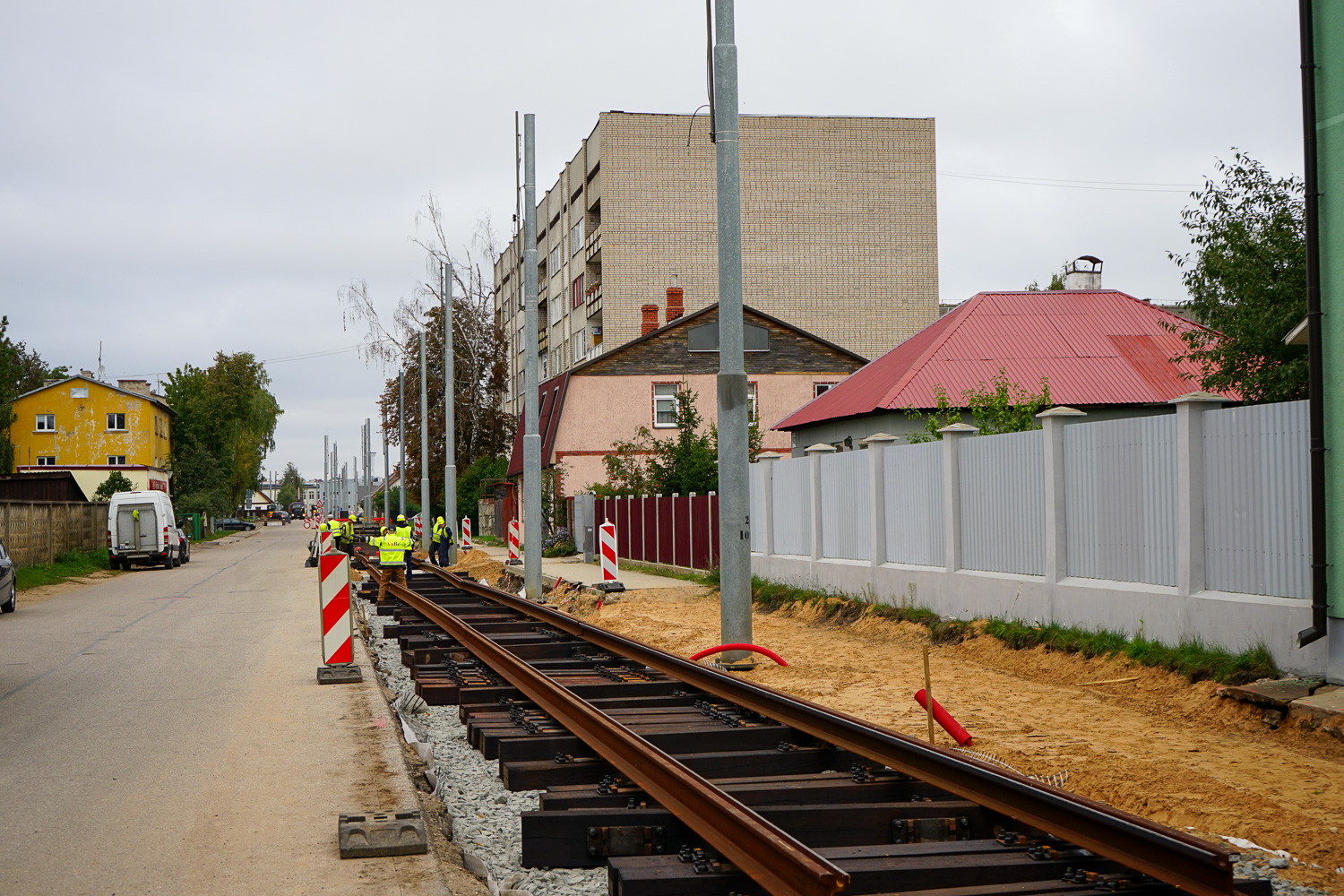 Dünaburg — Reconstruction of tram line to the Bread Factory
