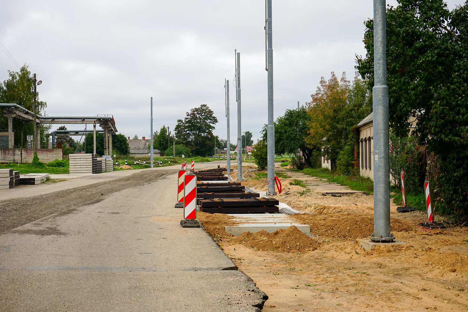 Dyneburg — Reconstruction of tram line to the Bread Factory