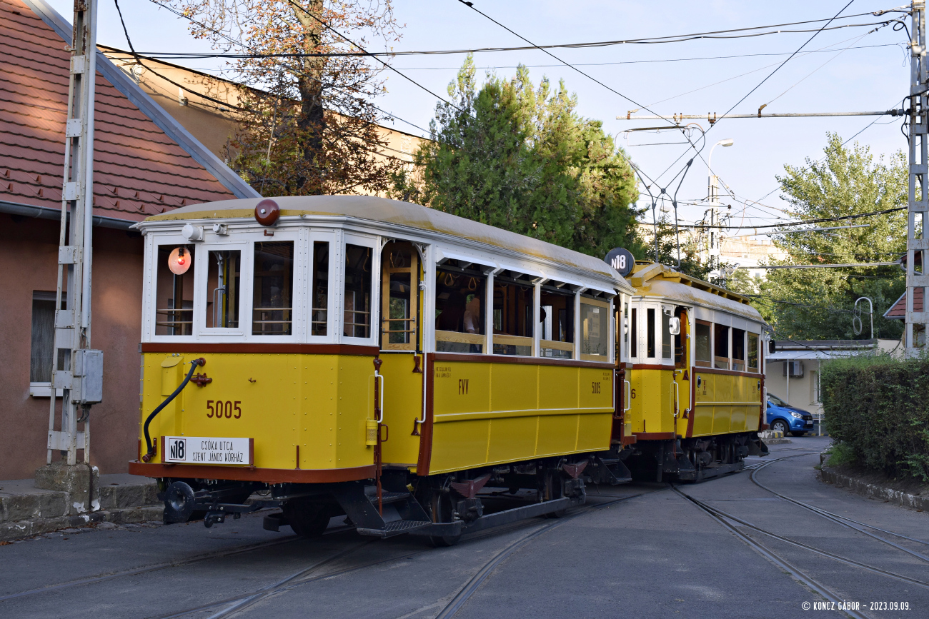 ბუდაპეშტი, BVVV O (Schlick) № 5005; ბუდაპეშტი — Tram depots