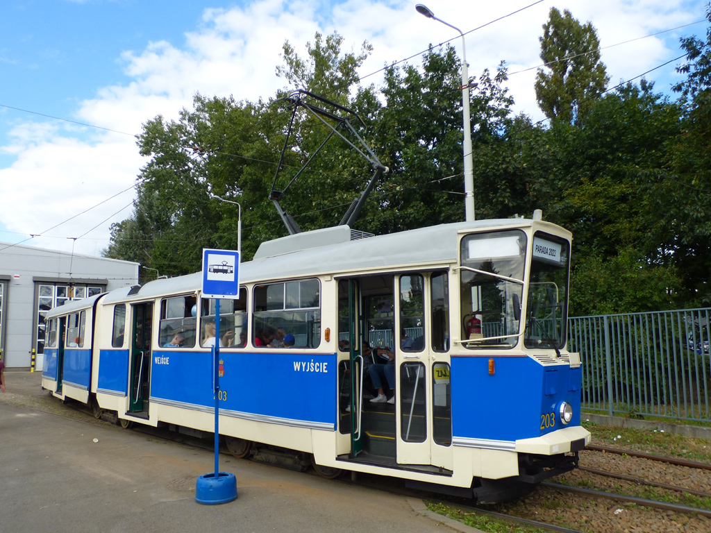 Краков, Konstal 102N № 203; Краков — Парад исторических и современных трамваев 2023