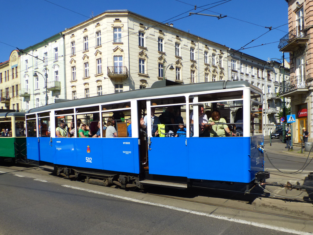 Краков, Sanok ND № 502; Краков — Парад исторических и современных трамваев 2023