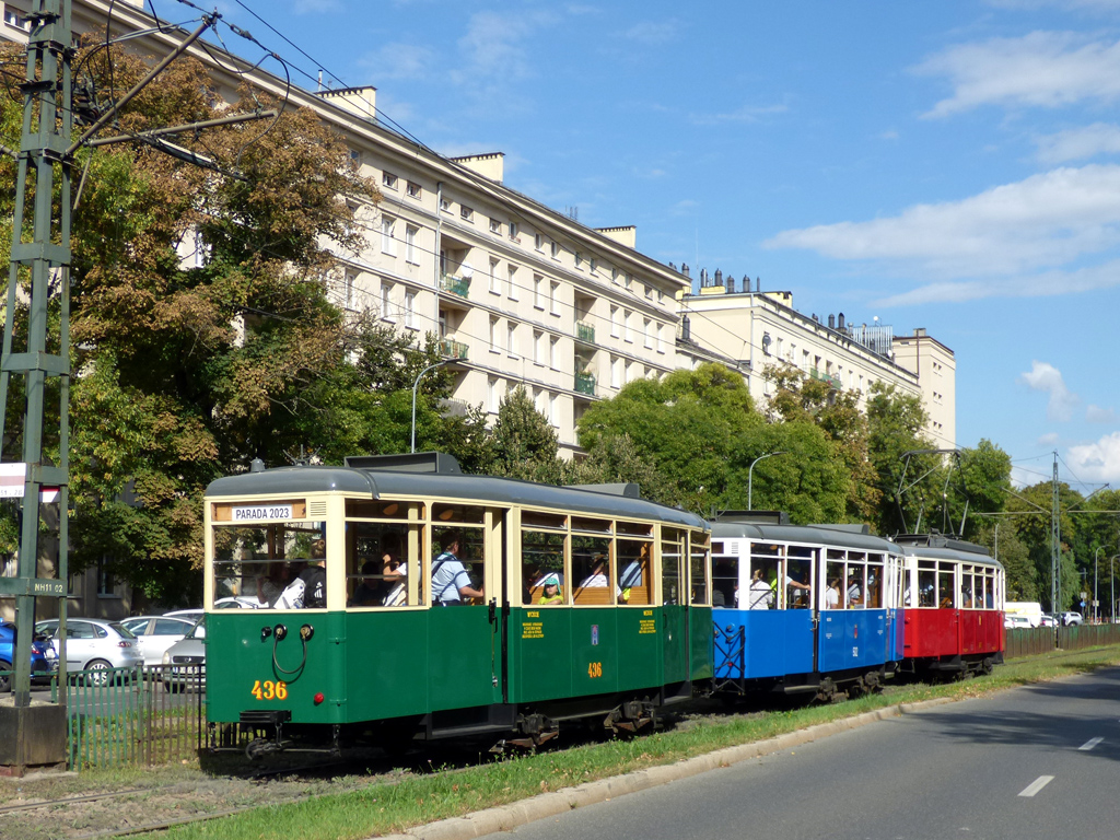 Краков, Sanok ND № 436; Краков — Парад исторических и современных трамваев 2023