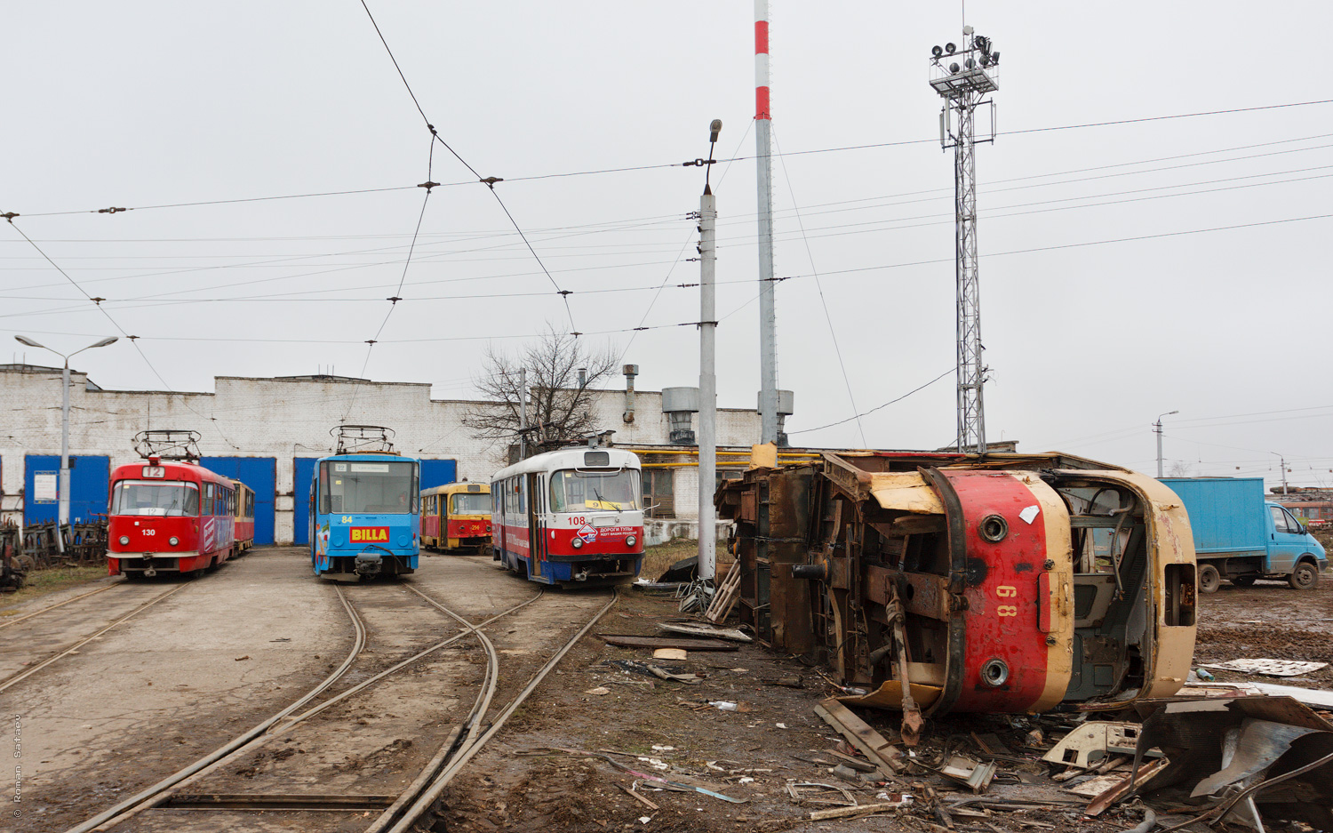 Тула, Tatra T3SU № 130; Тула, Tatra T6B5SU № 84; Тула, Tatra T3SU № 108; Тула, Tatra T3SU № 68