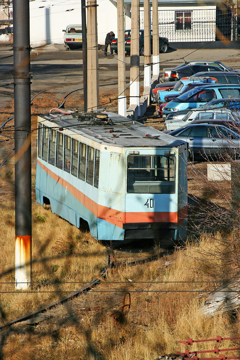 Темиртау, 71-608К № 40; Темиртау — Разные фотографии; Темиртау — Трамвайный парк