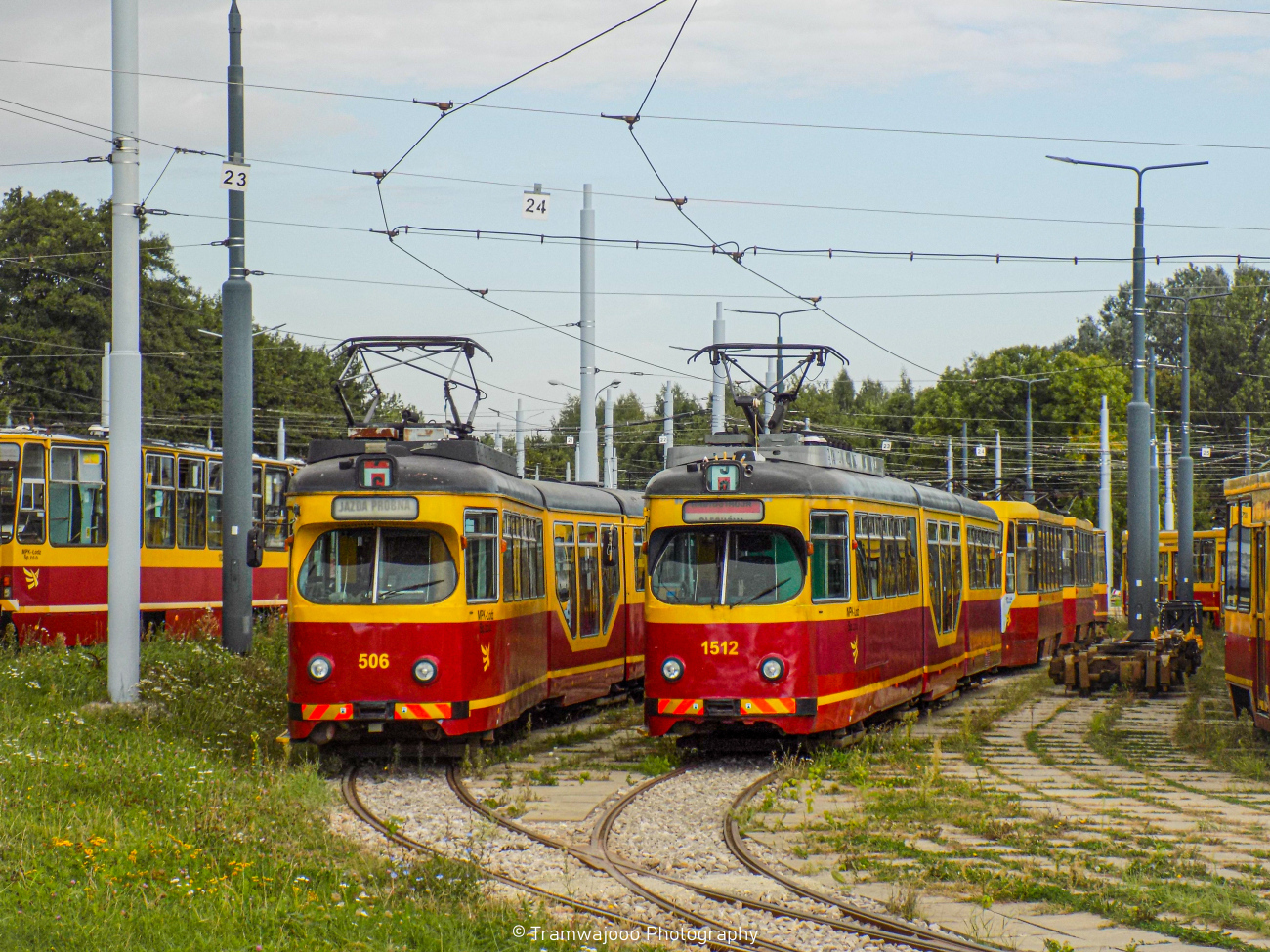 Лодзь, Duewag GT8NF № 506; Лодзь, Duewag GT8NF № 1512