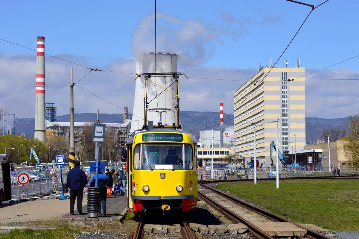 Мост ― Литвинов, Tatra T3M.3 № 312
