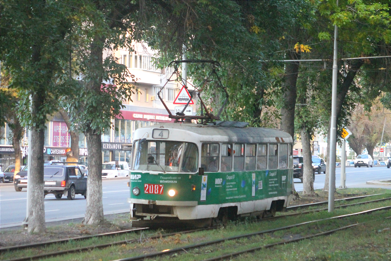 Самара, Tatra T3SU (двухдверная) № 2087