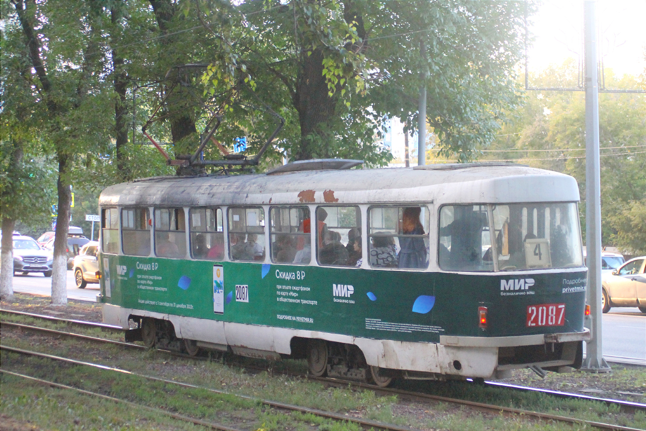 Самара, Tatra T3SU (двухдверная) № 2087