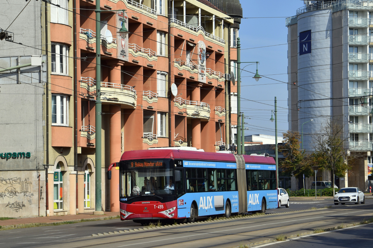 Сегед, Ikarus-Škoda Tr187.2 № T-455 Сегед, Ikarus-Škoda Tr187.2 № T-455