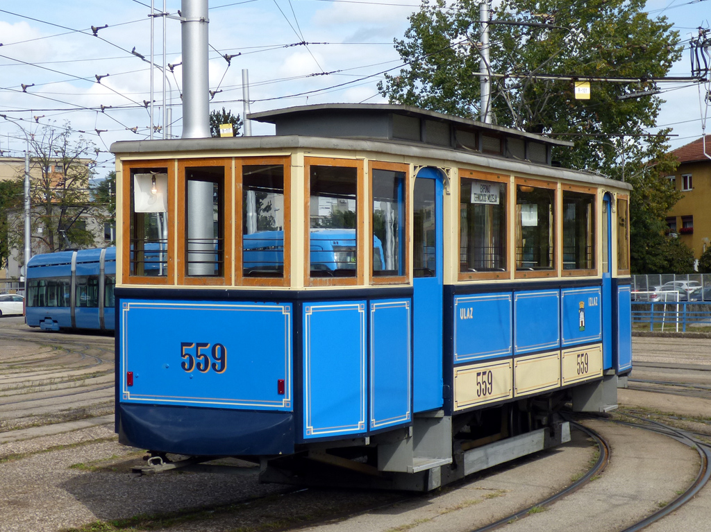 Zagreb, Ganz 2-axle trailer car # 559