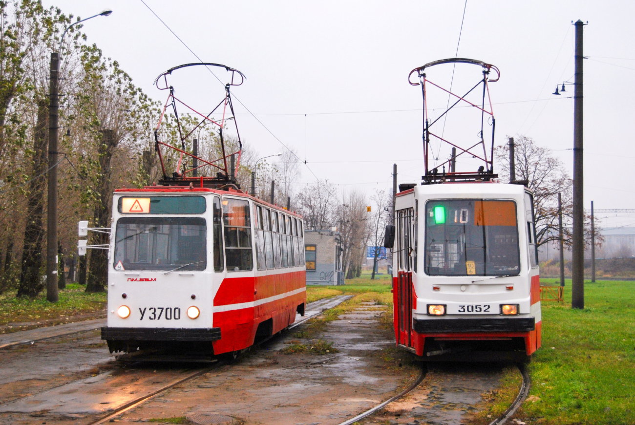 Санкт-Петербург, ЛМ-68М № 3700; Санкт-Петербург, ЛВС-86К-М № 3052; Санкт-Петербург — Конечные станции и разворотные кольца