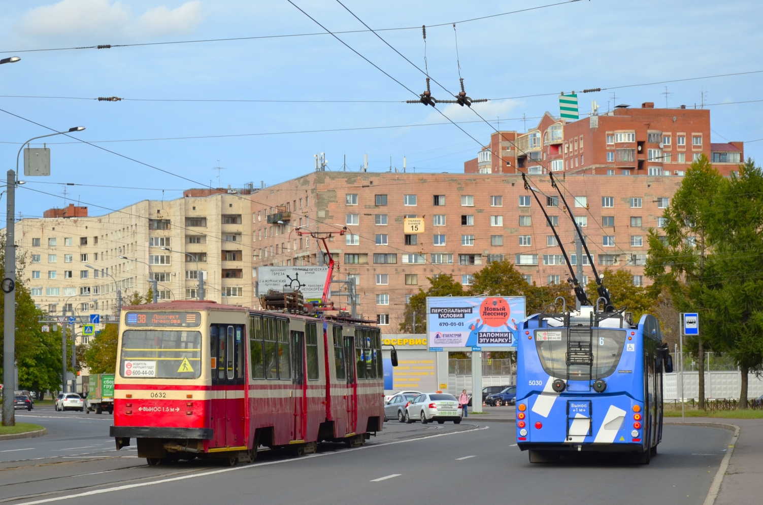 Санкт-Петербург, ЛВС-86К № 0632; Санкт-Петербург, ВМЗ-5298.01 «Авангард» № 5030