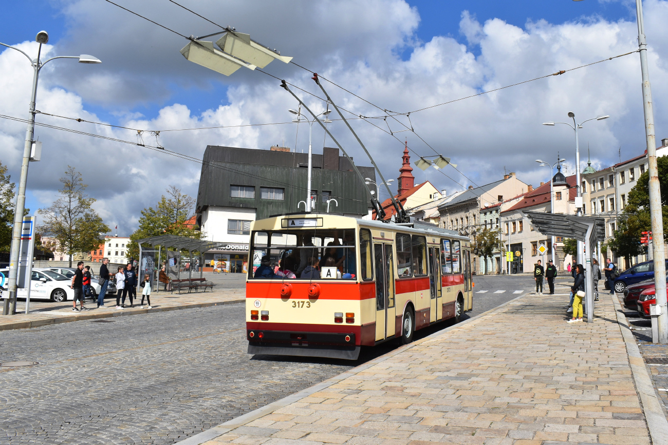 Брно, Škoda 14Tr01 № 3173; Йиглава — Юбилей: 75 лет троллейбусу и 80 лет автобусу в Йиглаве (23-24.09.2023)