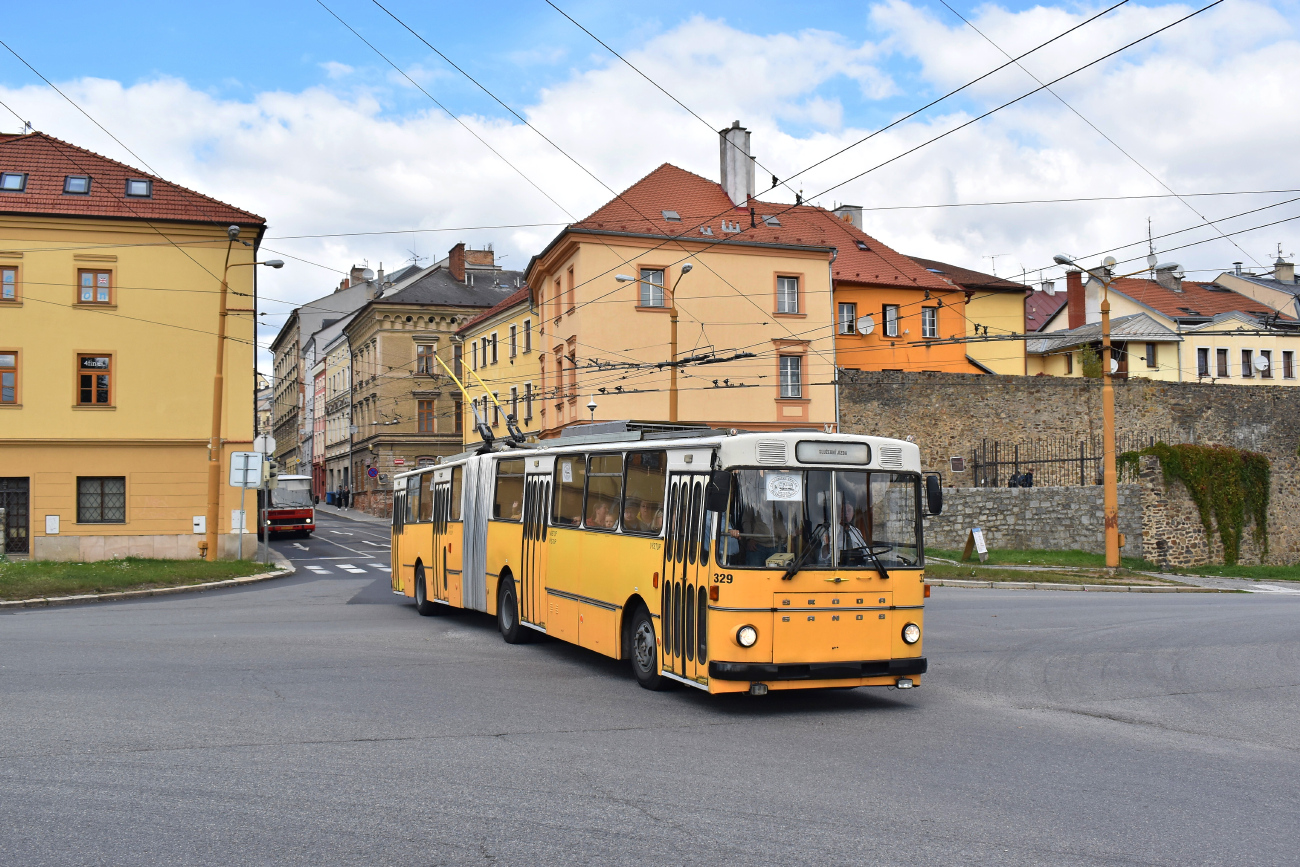 Пардубице, Škoda Sanos S 200 Tr № 329; Йиглава — Юбилей: 75 лет троллейбусу и 80 лет автобусу в Йиглаве (23-24.09.2023)