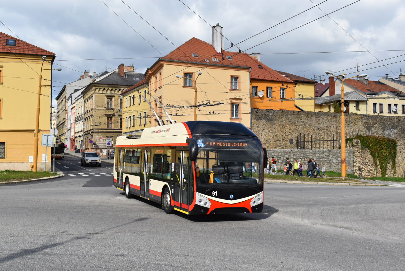 Jihlava, Škoda 32Tr SOR № 91; Jihlava — Anniversary: 75 years of trolleybuses and 80 years of buses in Jihlava (23-24.09.2023)