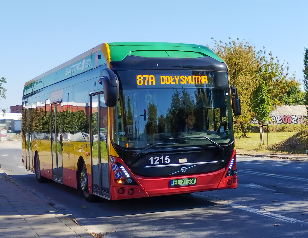 Łódź, Volvo 7900E — 1215