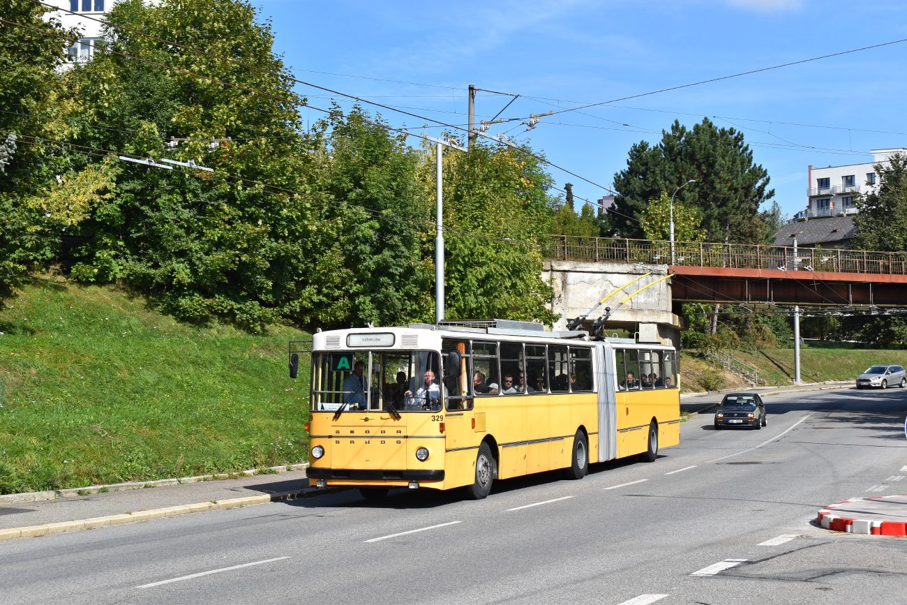 Пардубице, Škoda Sanos S 200 Tr № 329; Йиглава — Юбилей: 75 лет троллейбусу и 80 лет автобусу в Йиглаве (23-24.09.2023)
