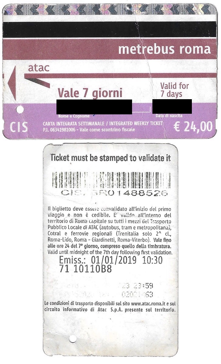 Rome — Tickets