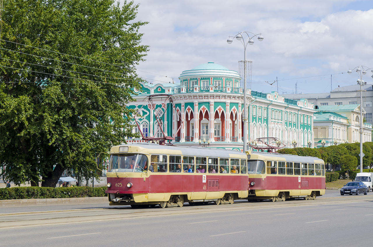 Екатеринбург, Tatra T3SU (двухдверная) № 625