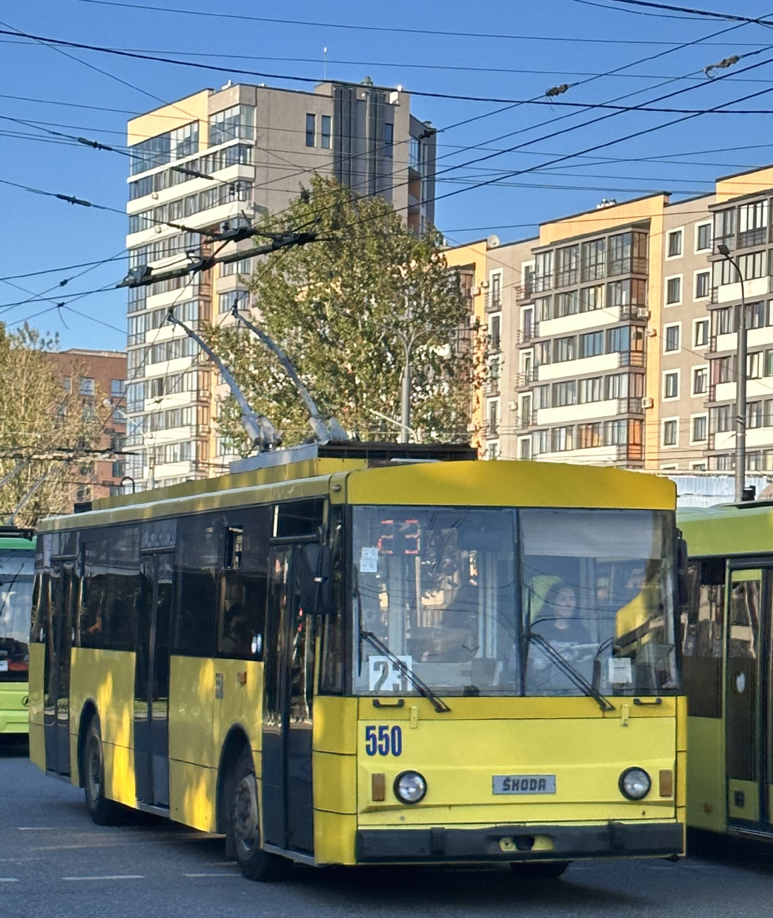 Львов, Škoda 14Tr89/6 № 550