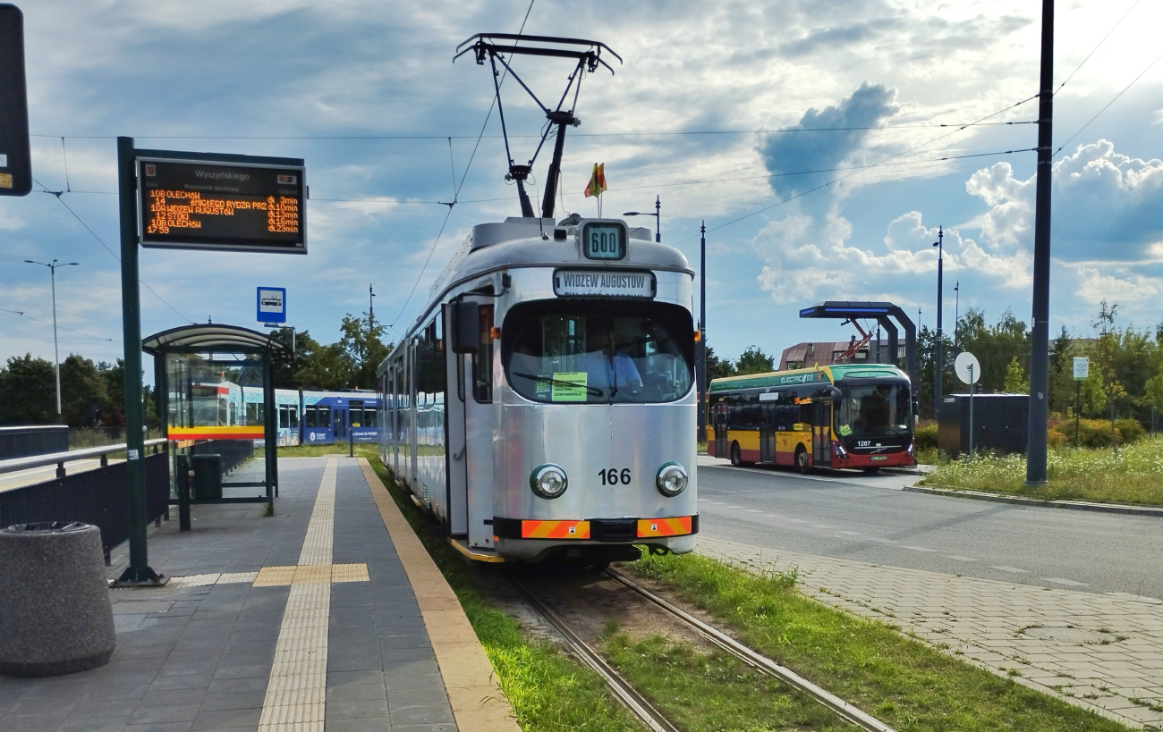 Łódź, Duewag GT8NF № 166; Łódź — Loops and terminuses