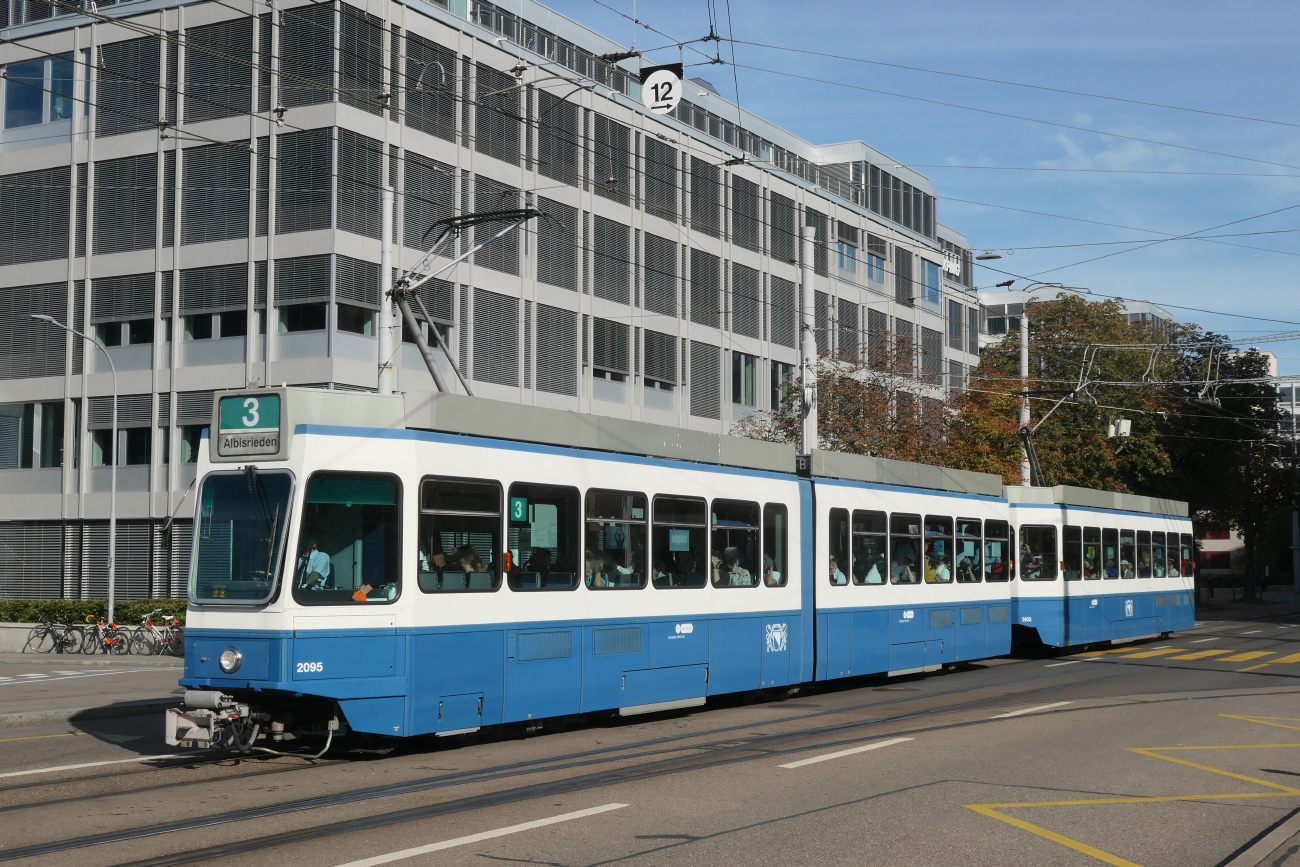 Zürich, SWP/SIG/BBC Be 4/6 "Tram 2000" № 2095