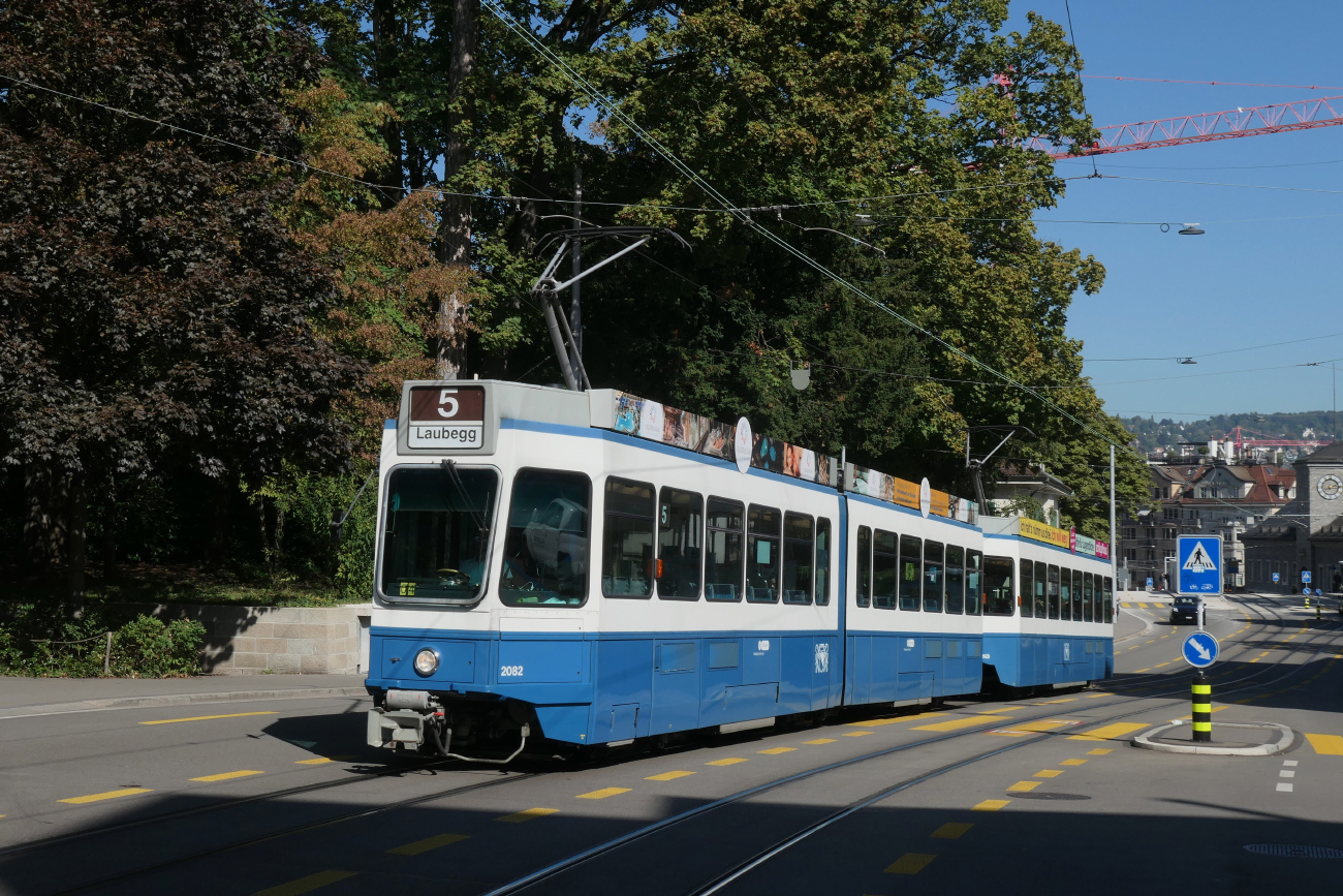 Zurich, SWP/SIG/BBC Be 4/6 "Tram 2000" № 2082