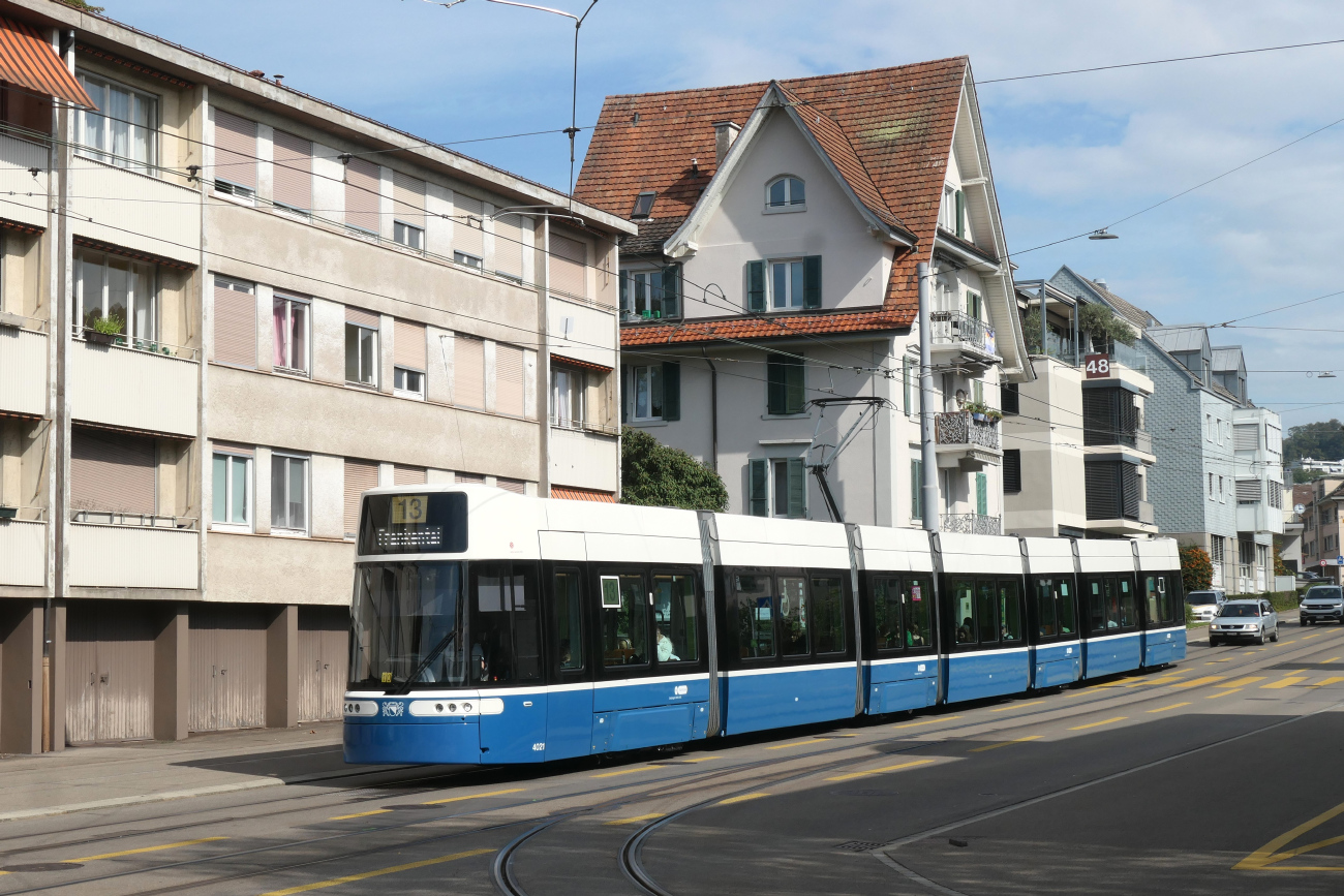 Zurich, Bombardier Flexity Zürich № 4021
