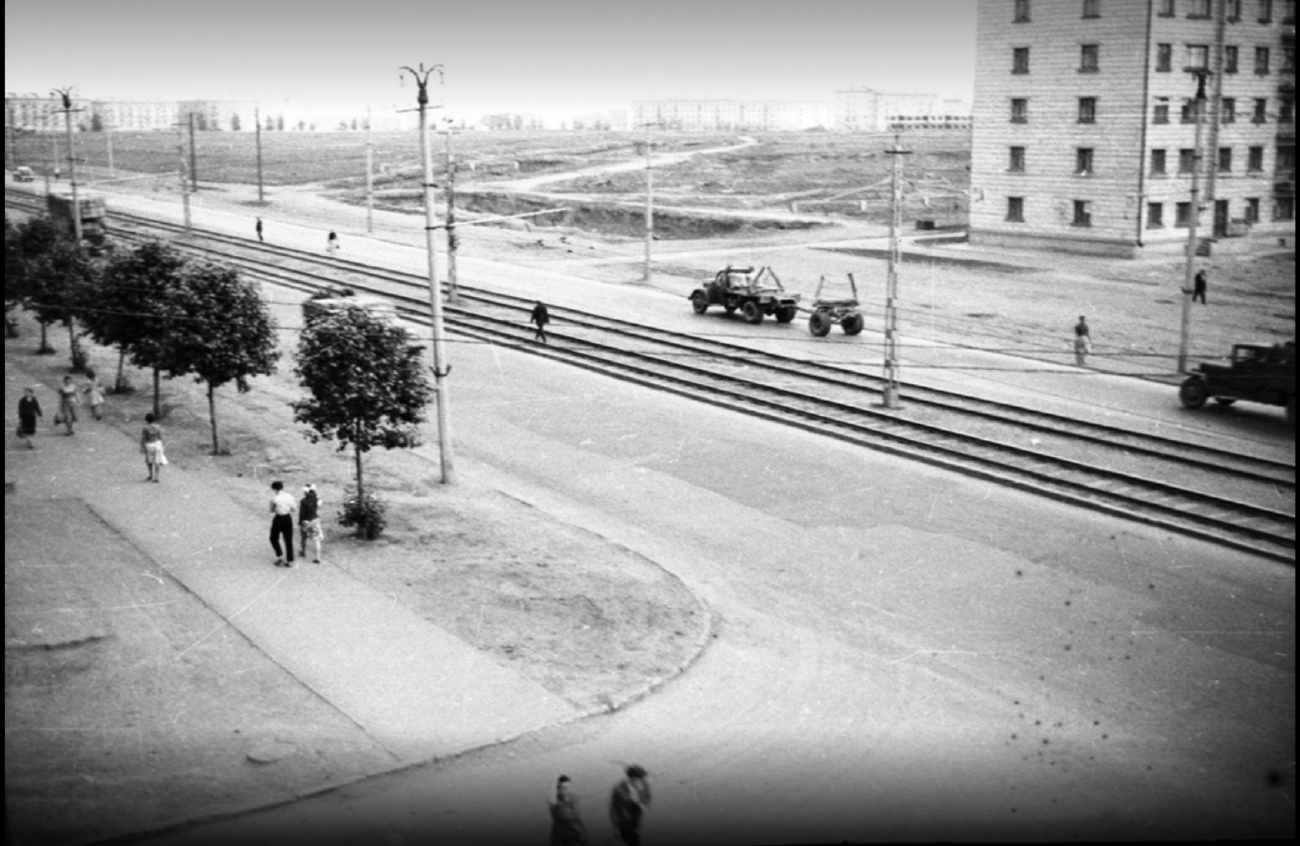 Novosibirsk — Closed lines; Novosibirsk — Historic Photos; Novosibirsk — Tram road