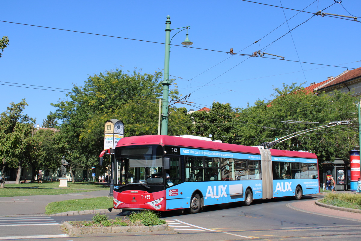 Сегед, Ikarus-Škoda Tr187.2 № T-455 Сегед, Ikarus-Škoda Tr187.2 № T-455