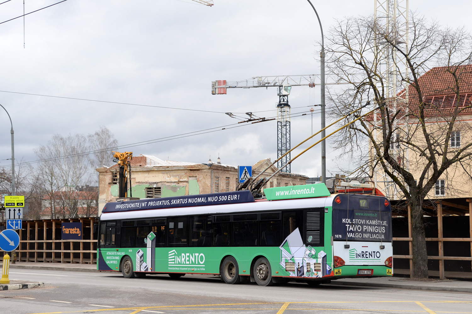 Вильнюс, Solaris Trollino II 15 AC № 1676