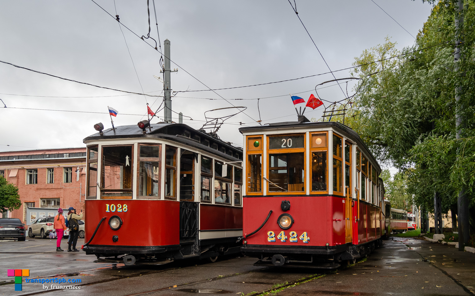 Санкт-Петербург, МС-4 № 2424; Санкт-Петербург — Парад в честь 116-летия Петербургского трамвая — 01.10.2023