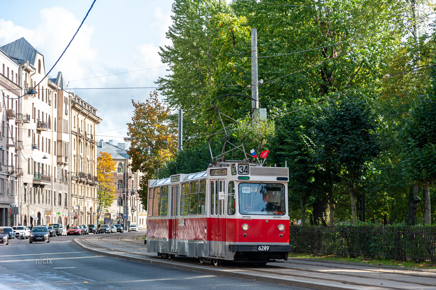 Санкт-Петербург, ЛМ-68 № 6249; Санкт-Петербург — Парад в честь 116-летия Петербургского трамвая — 01.10.2023