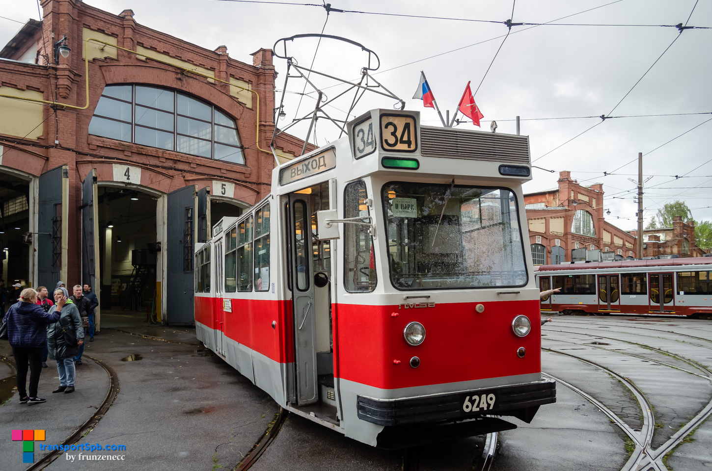 Санкт-Петербург, ЛМ-68 № 6249; Санкт-Петербург — Парад в честь 116-летия Петербургского трамвая — 01.10.2023