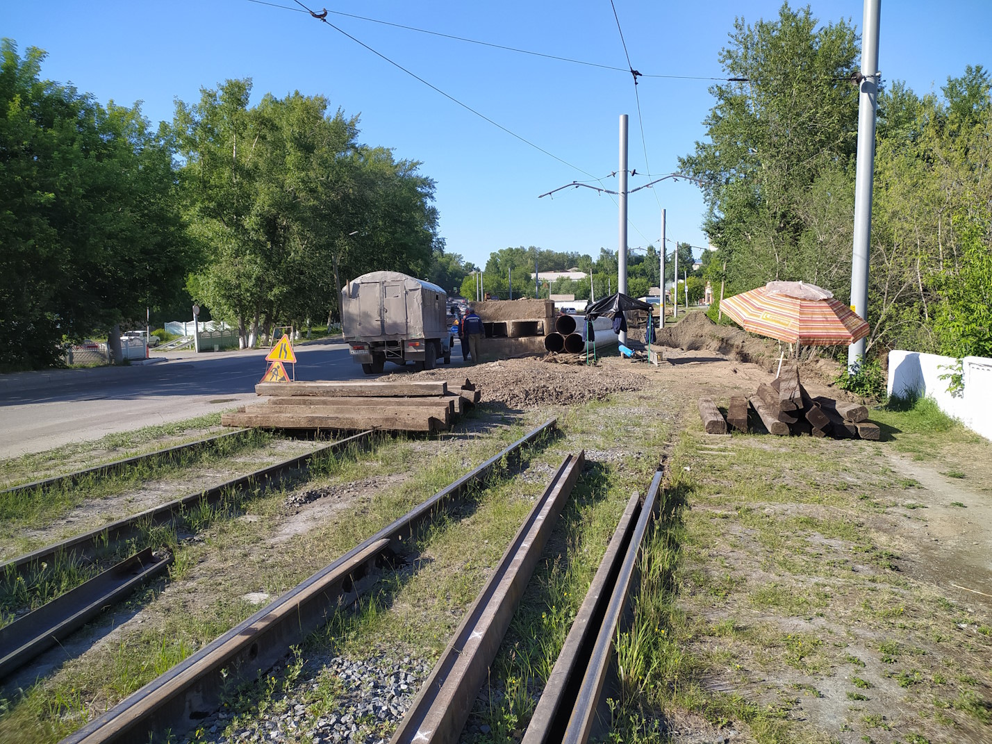 Ачинск — Трамвайные линии и инфраструктура (Городская часть)