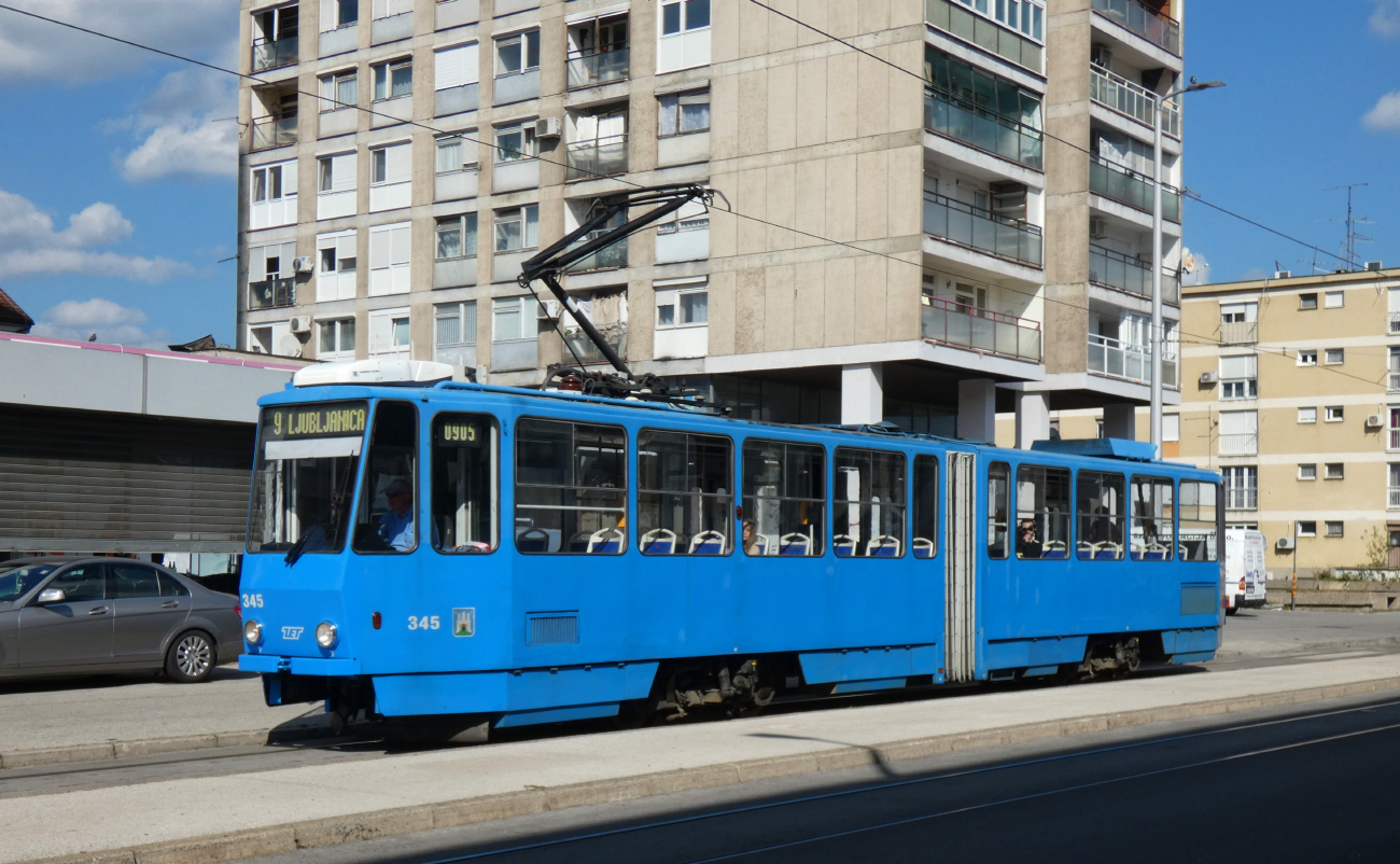 Загреб, Tatra KT4YU № 345