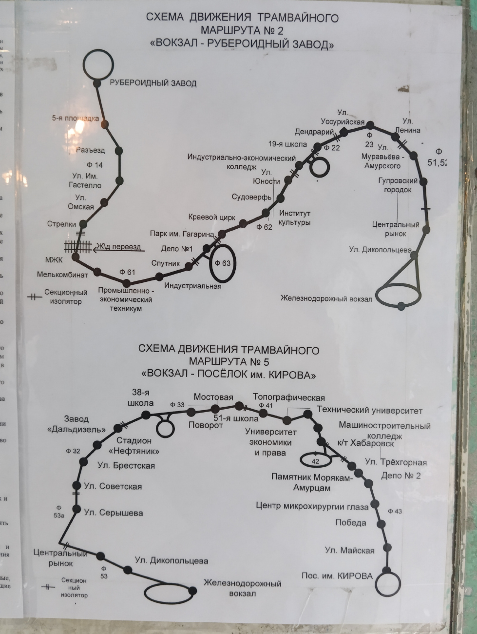 Хабаровск — Схемы