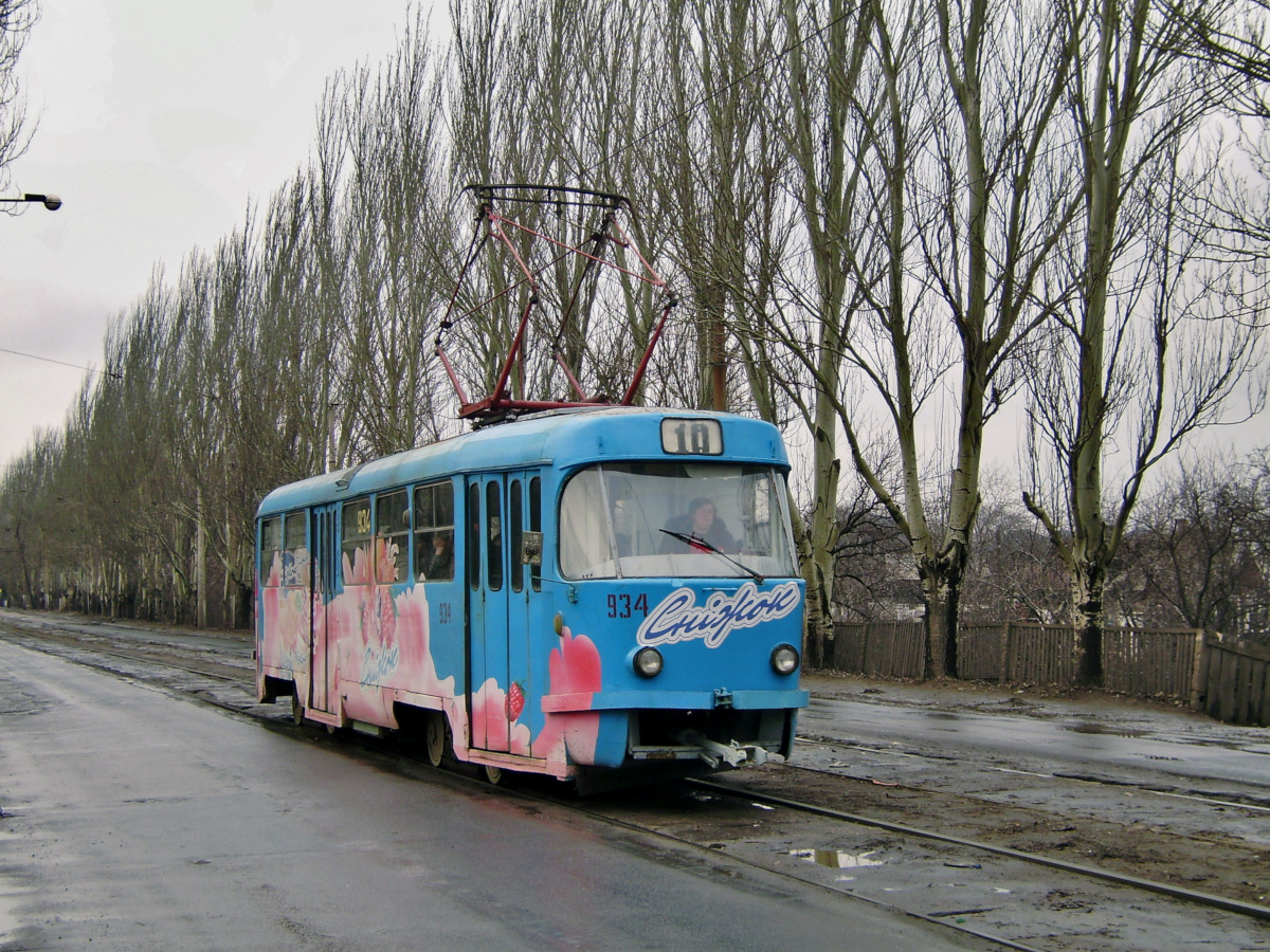 Донецк, Tatra T3SU № 934