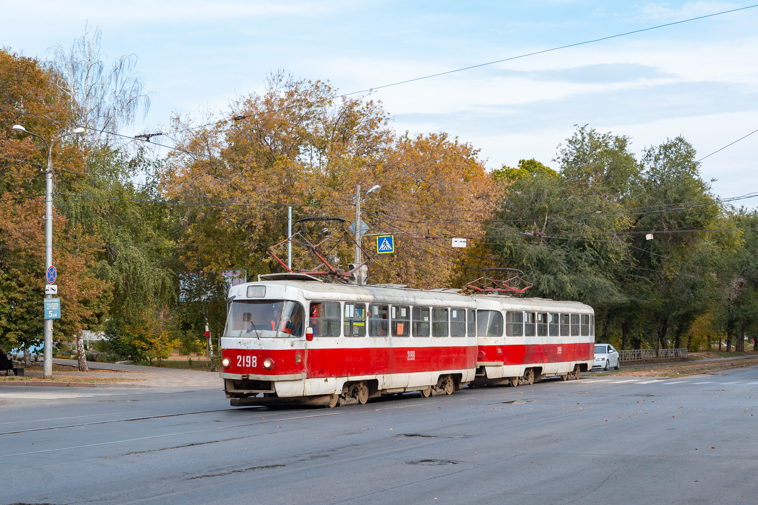Самара, Tatra T3SU (двухдверная) № 2198