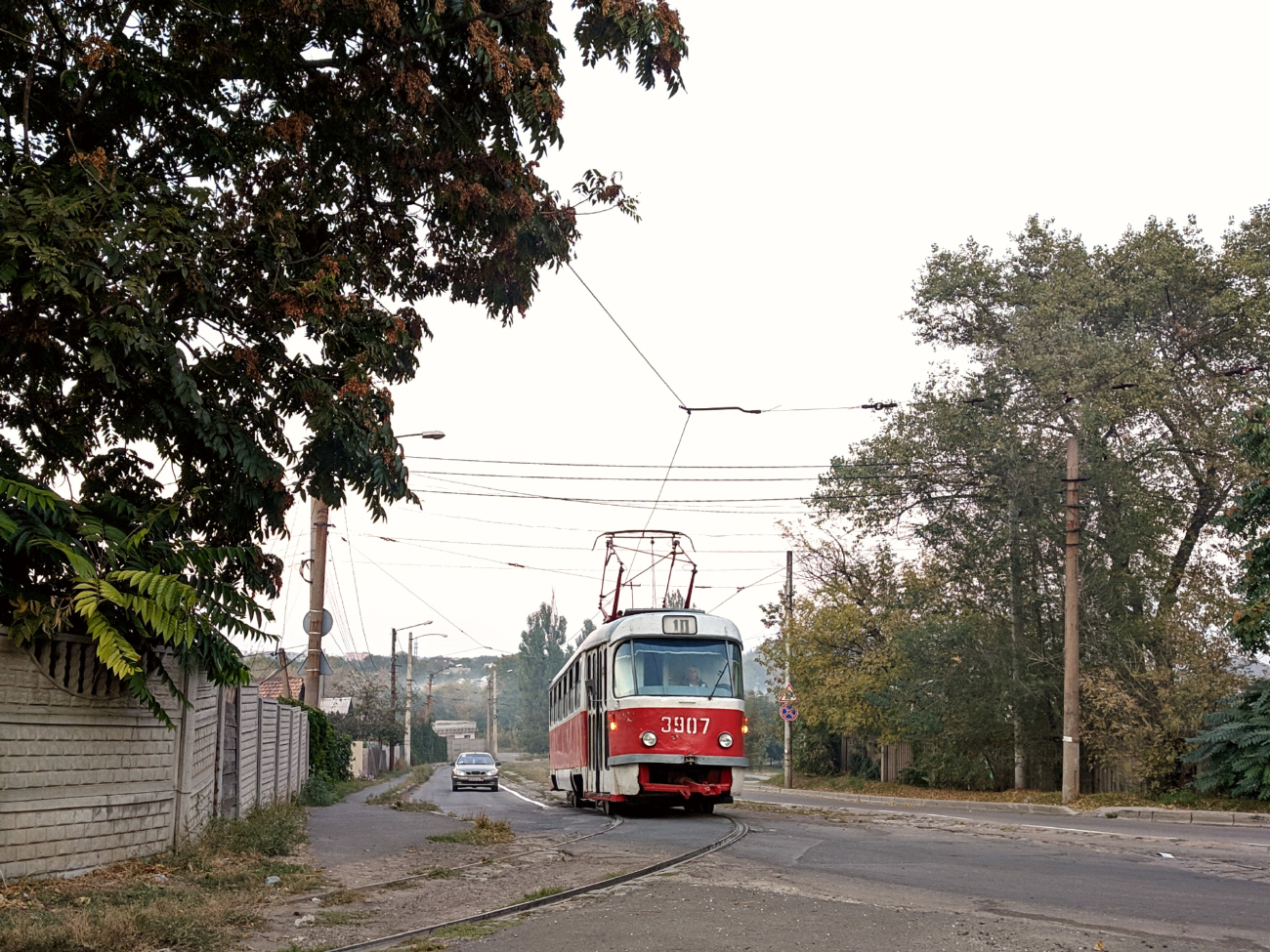 Донецк, Tatra T3SU (двухдверная) № 3907