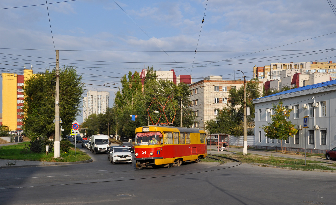 Волгоград, Tatra T3SU (двухдверная) № 54
