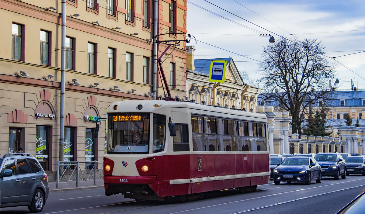 Санкт-Петербург, ЛМ-68М2 (мод. СПб ГЭТ) № 3604