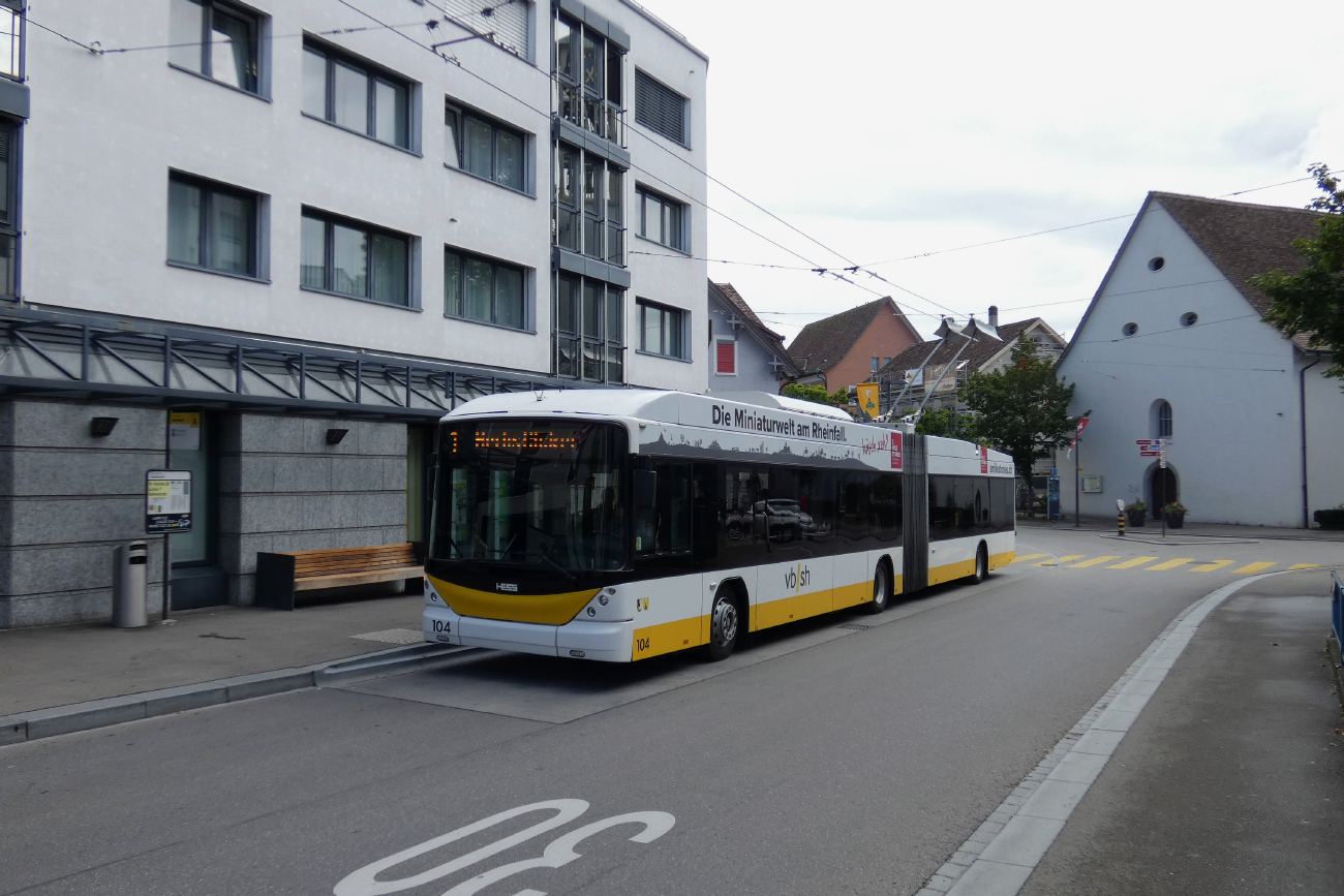 Schaffhausen, Hess SwissTrolley 3 (BGT-N2C) № 104